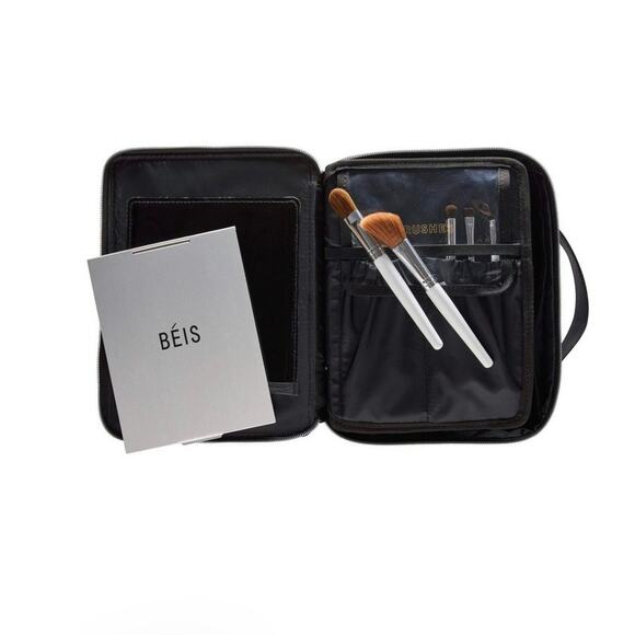 BÉIS Travel Makeup Organizer Black Cosmetic Case, Holiday Gift For Beauty Lover - Picture 8 of 8